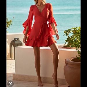 Melissa Odabash Kirsty Short Wrap Dress Coverup